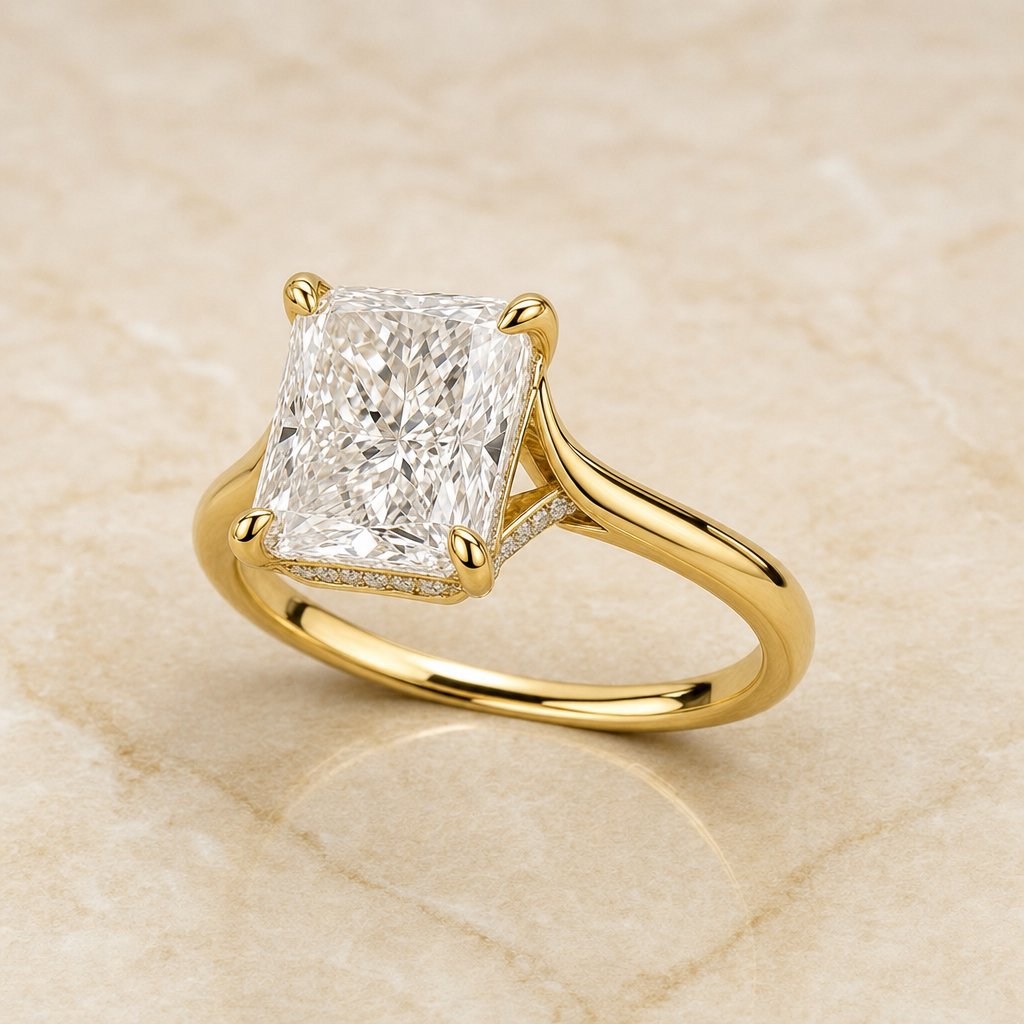 Radiant Hidden Halo Ring - image 2 - 1Luxury Miami