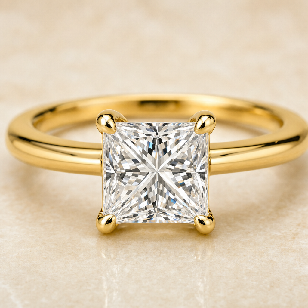 Princess Classic Solitaire Ring - image 3 - 1Luxury Miami