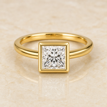 Princess Bezel-Set Ring - main - 1Luxury Miami