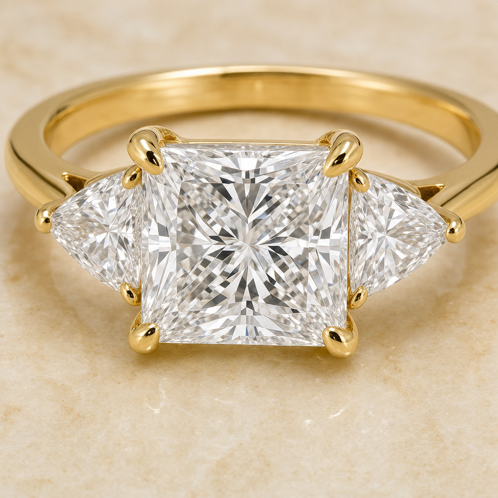 Princess Three-Stone Ring - image 3 - 1Luxury Miami