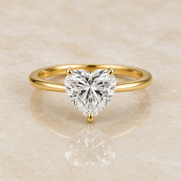 Heart Classic Solitaire Ring - main - 1Luxury Miami