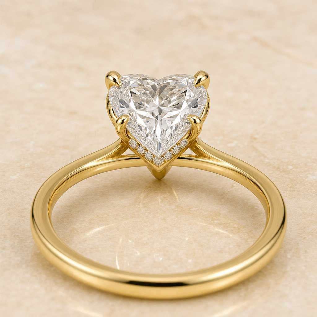 Heart Hidden Halo Ring - image 3 - 1Luxury Miami