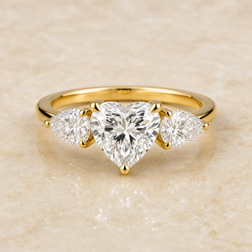 Heart Three-Stone Ring - main - 1Luxury Miami