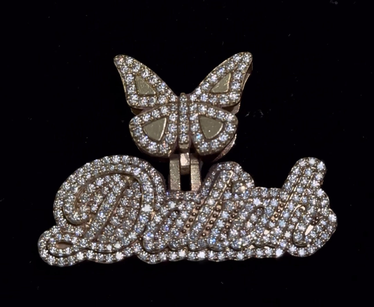 Gold & Diamond 2” Custom Pendant