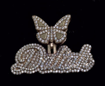 Gold & Diamond 2” Custom Pendant