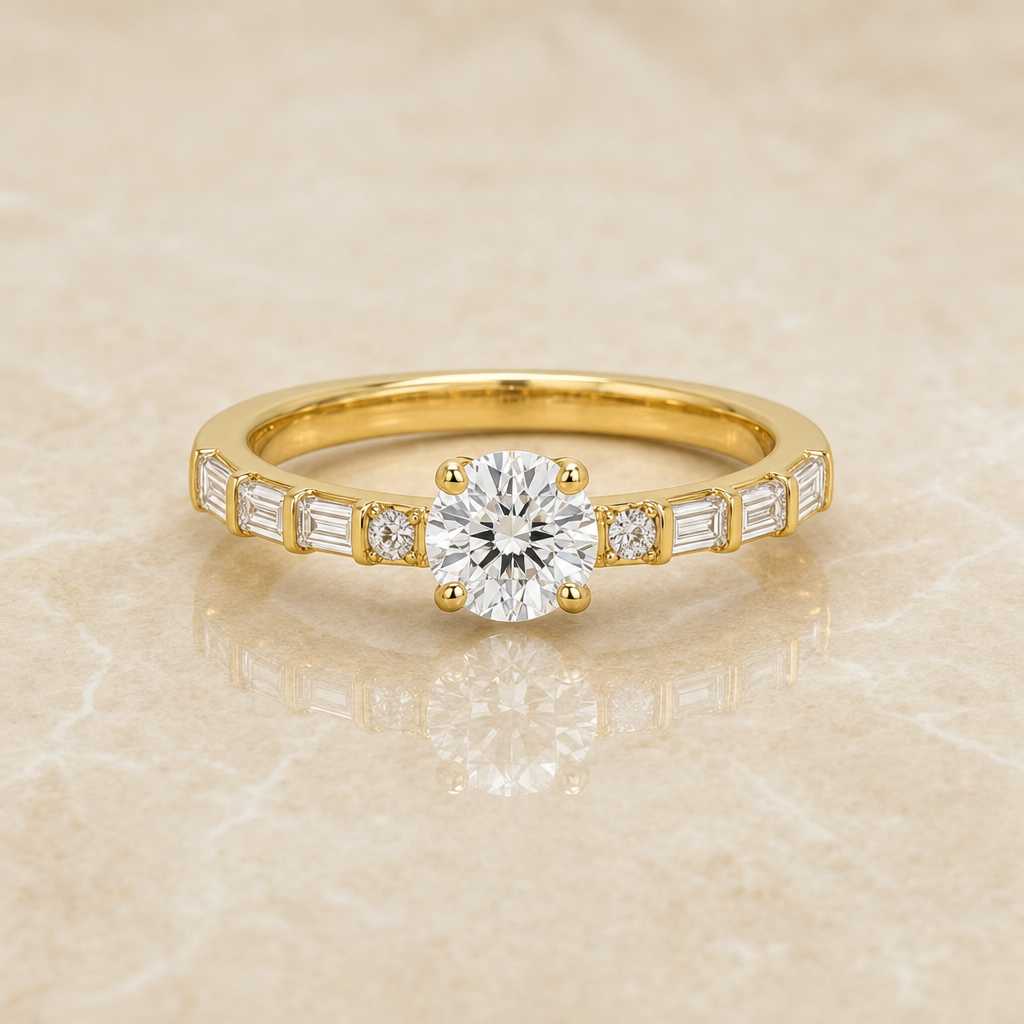 Round-And-Baguette Band - main - 1Luxury Miami