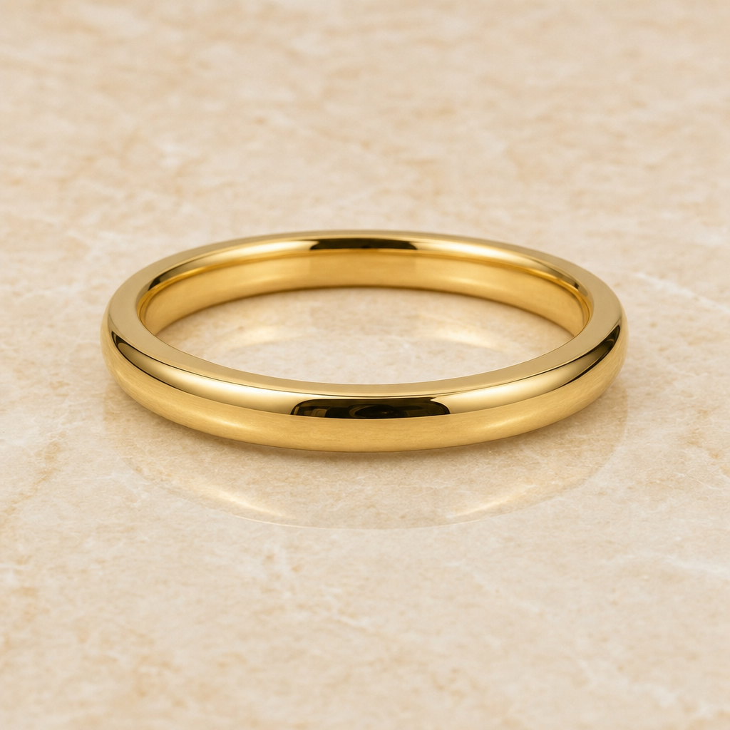Comfort-Fit Gold Band - image 2 - 1Luxury Miami