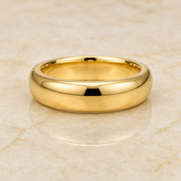 Wide Domed Gold Band - main - 1Luxury Miami