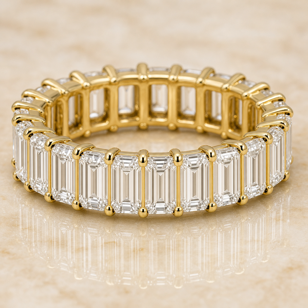 Emerald-Cut Eternity Band - image 3 - 1Luxury Miami