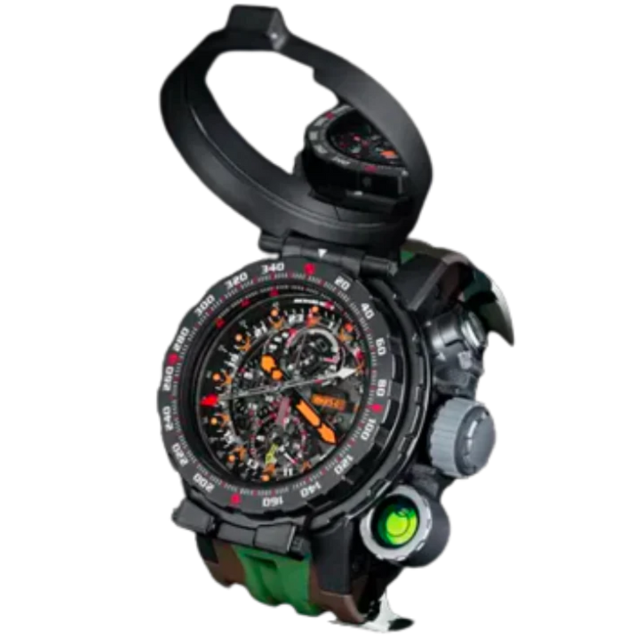 Richard Mille RM 25-01 Carbon TPT Diamond-Set Rubber Strap luxury watch at 1Luxury Miami