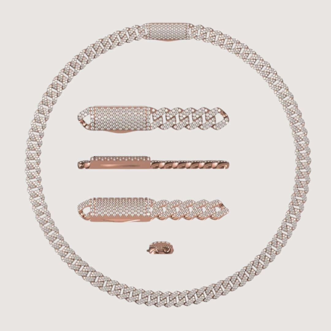 Diamond Cuban Link Chain 14k - 10mm