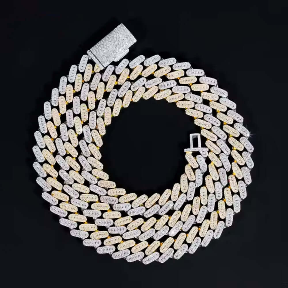 Moissanite Cuban Link Chain - 10mm