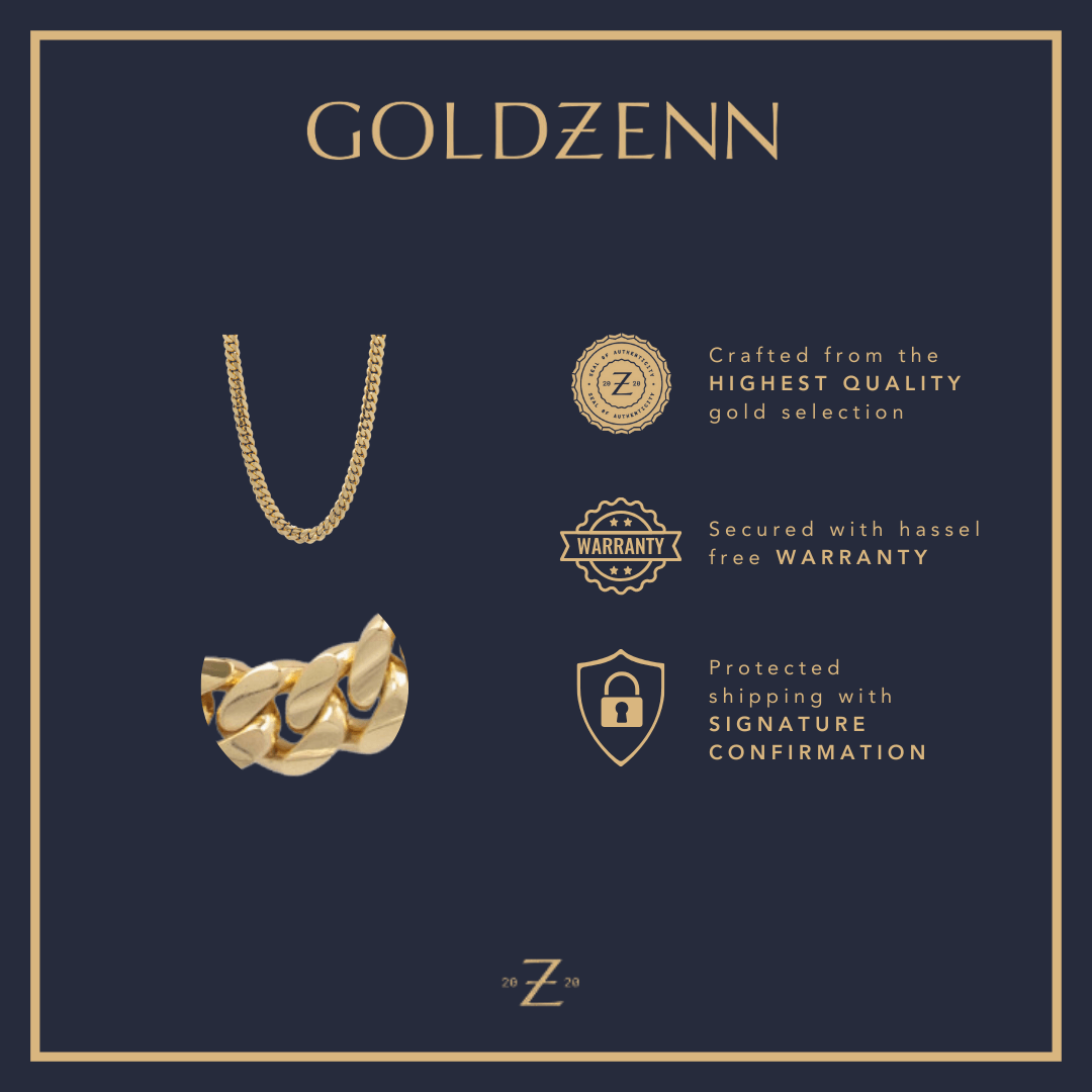 Cuban Link Chain Solid Gold - 14mm