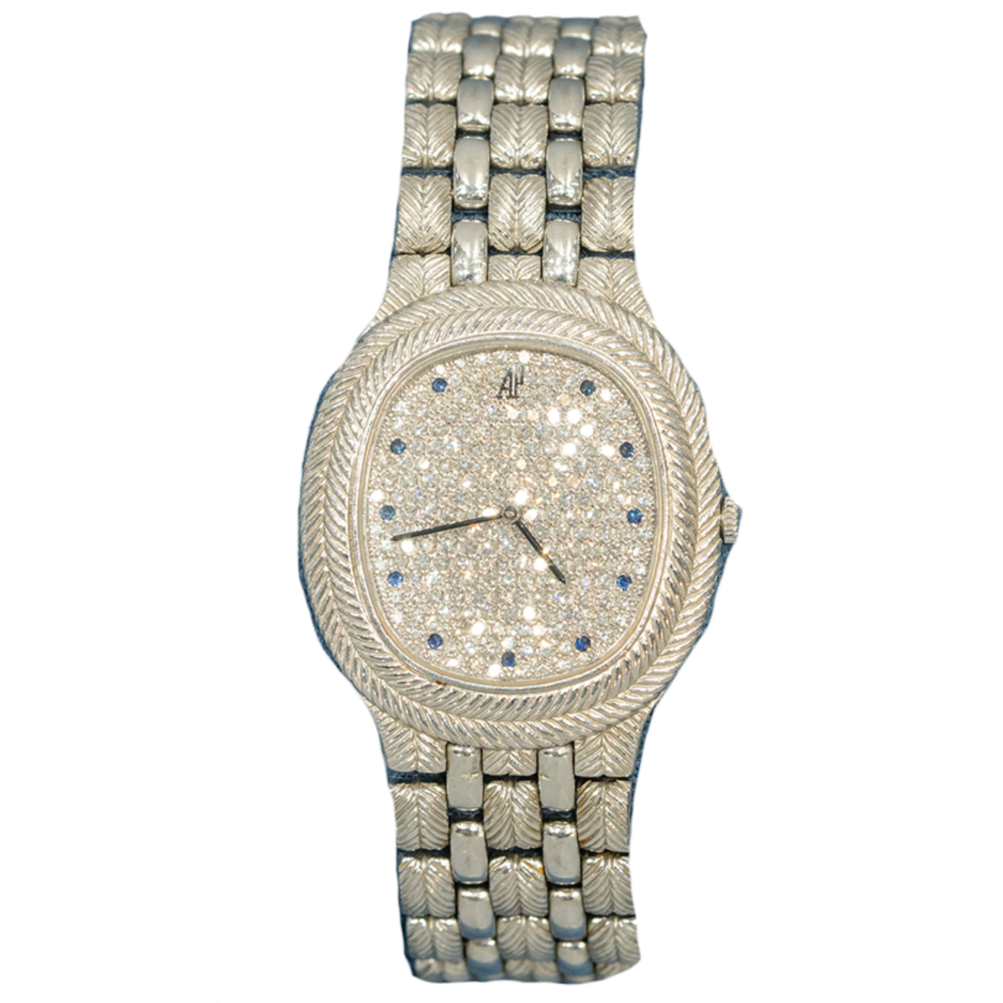 Audemars Piguet	56478BC “Feather” 34mm White Gold Factory Gem Set Dial/Bezel Sapphire Markers (Watch Only)