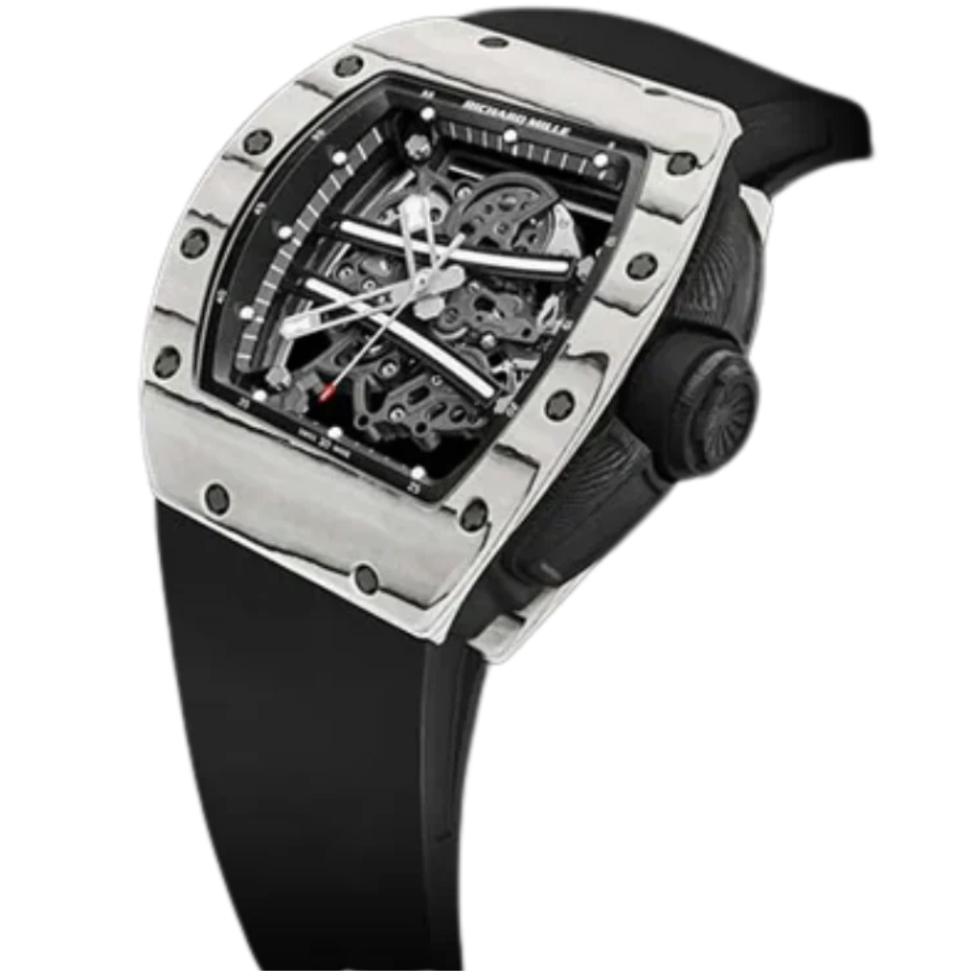 RM 061 Yohan Blake Ultimate Manual Winding Black Rubber Strap Ceramic Case