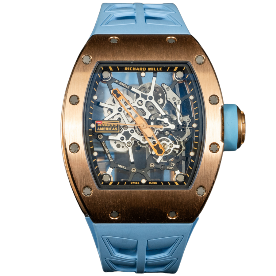 Richard Mille RM035 Rose Gold luxury watch at 1Luxury Miami