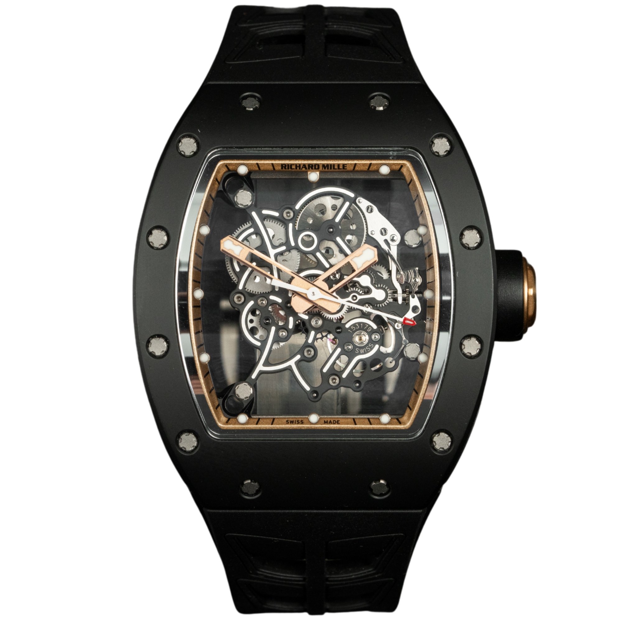 Richard Mille RM055 Black Bubba Watson "Gold Rehaut" Asia Edition (Limited 30 Pieces)