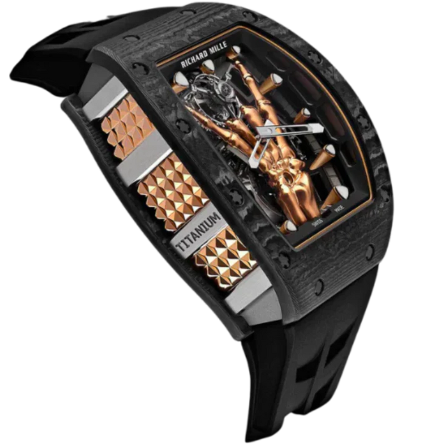 Richard Mille RM 66 Carbon TPT Diamond-Set Rubber Strap luxury watch at 1Luxury Miami