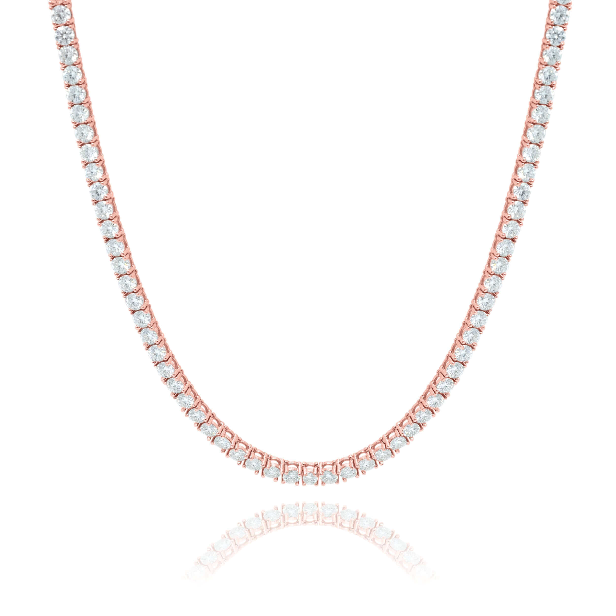 Tennis Chain - 14K Gold Moissanite