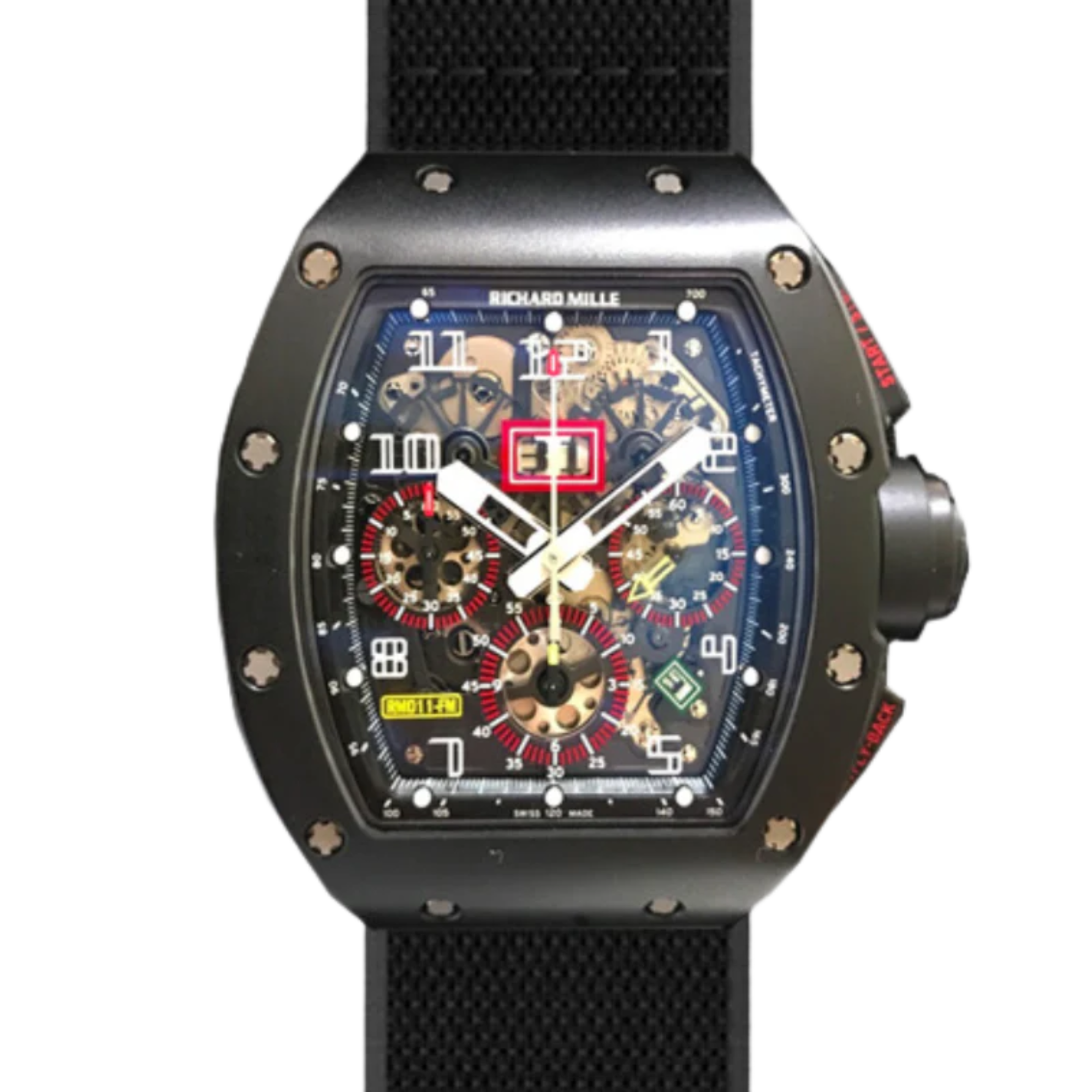 RM011 Carbon / White Numerals