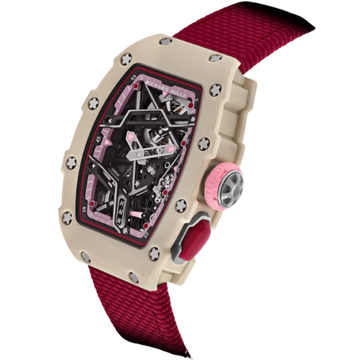 RM 07-04 Automatic Winding Sport Nelly Korda Creamy White Quartz Velcro Strap Skeleton Dial Creamy White Quartz Case