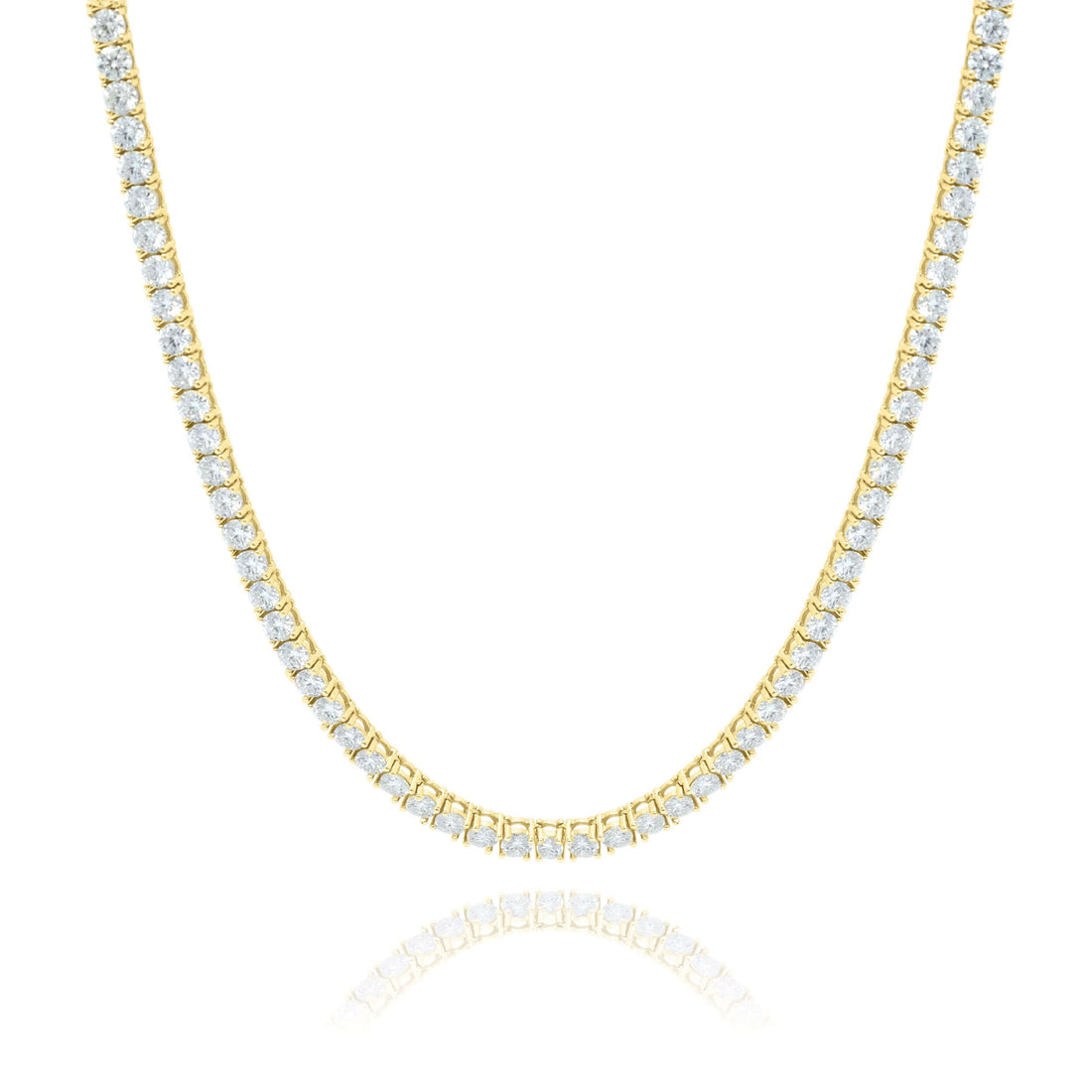 Tennis Chain - 14k Gold Lab Diamond