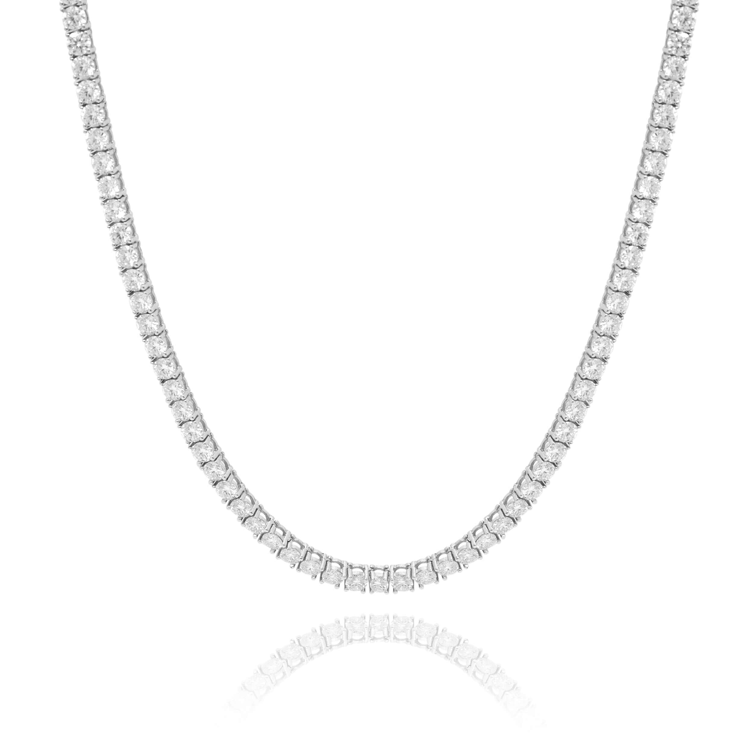Tennis Chain – 14K Gold Natural Diamond