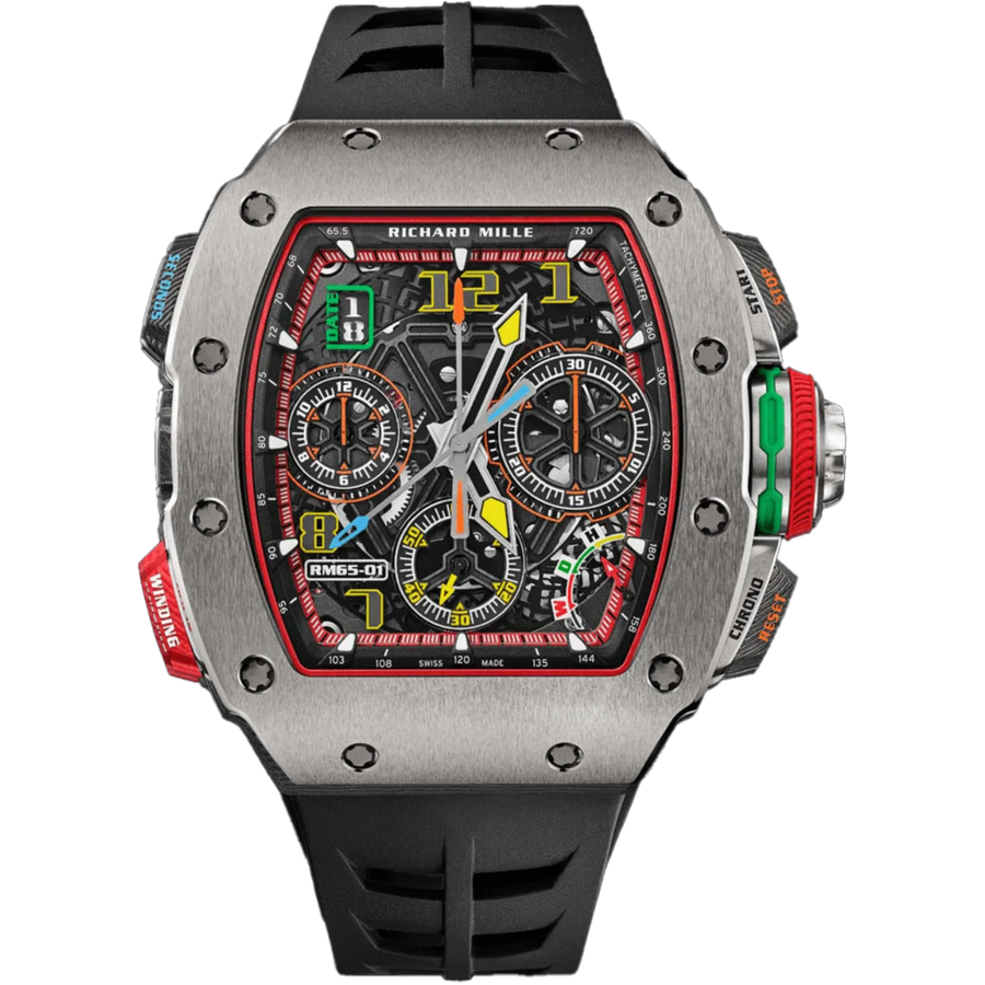 Richard Mille RM 65-01 Titanium luxury watch at 1Luxury Miami