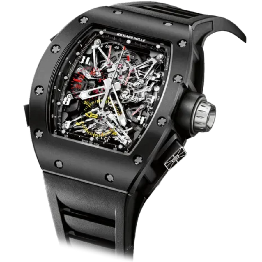 Richard Mille RM 050 Carbon TPT Diamond-Set Rubber Strap luxury watch at 1Luxury Miami