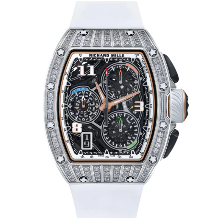 Richard Mille RM72-01 White Gold luxury watch at 1Luxury Miami