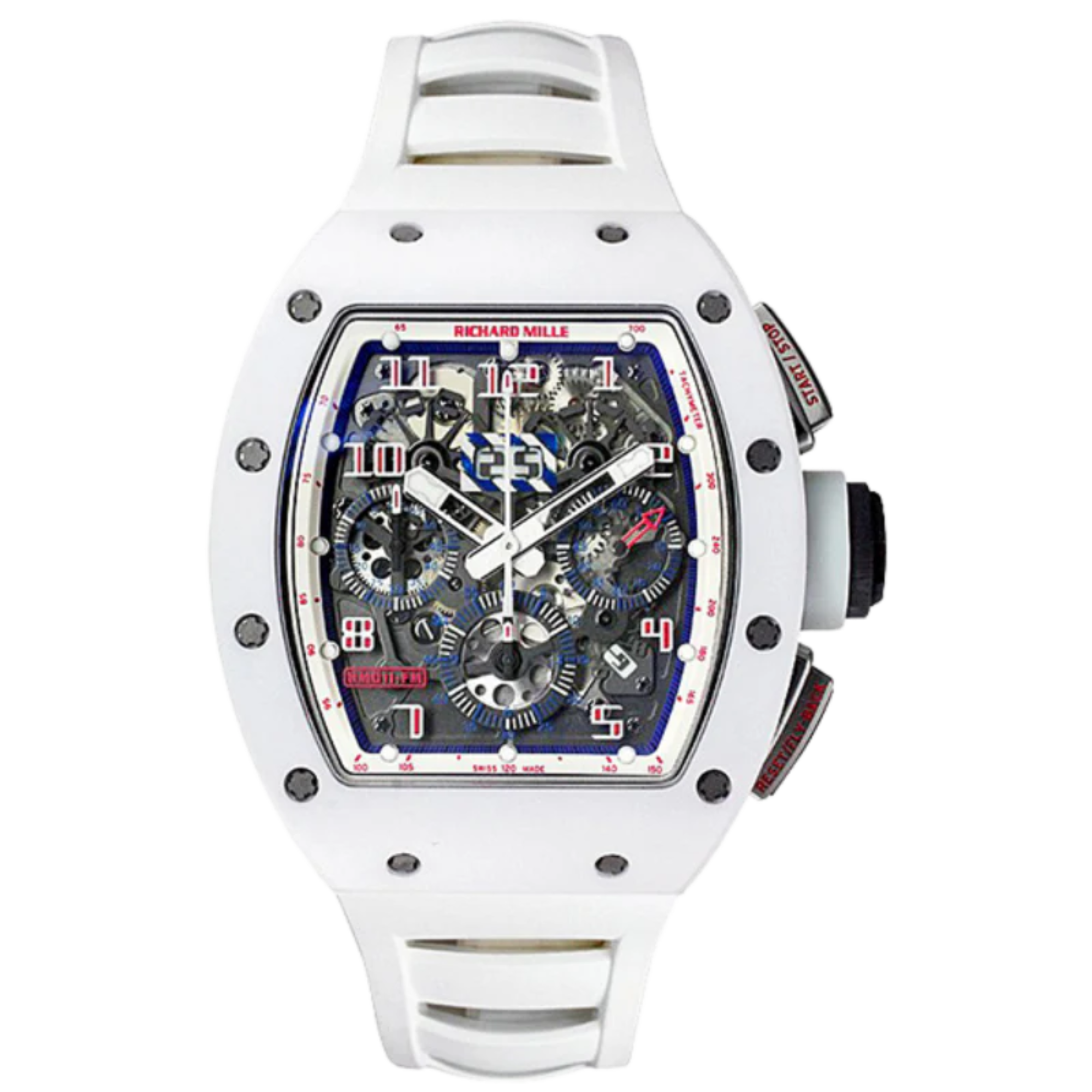 RM 011 "Asia Edition" White Ceramic x Black Sides