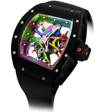 RM 68-01 Tourbillon Cyril Kongo Automatic Black Rubber Strap Ceramic Case