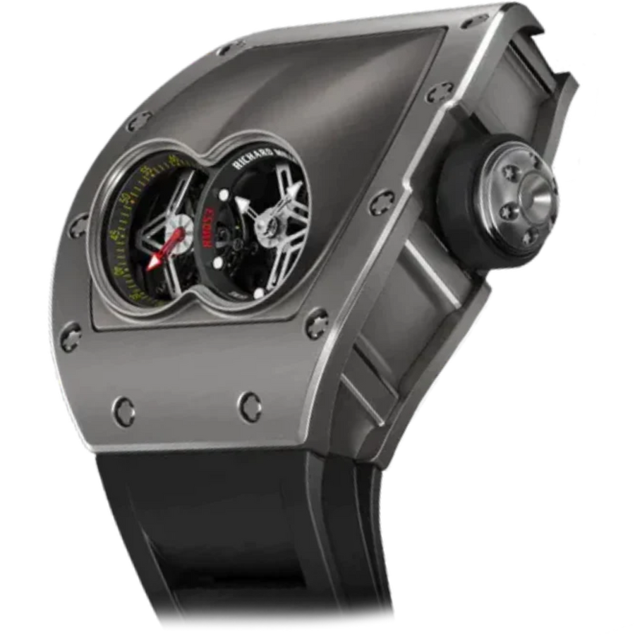 Richard Mille RM 053 Titanium Diamond-Set Rubber Strap luxury watch at 1Luxury Miami