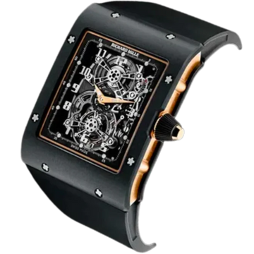 RM 017 Manual Winding Tourbillon Extra Flat Rubber Strap Titanium Case