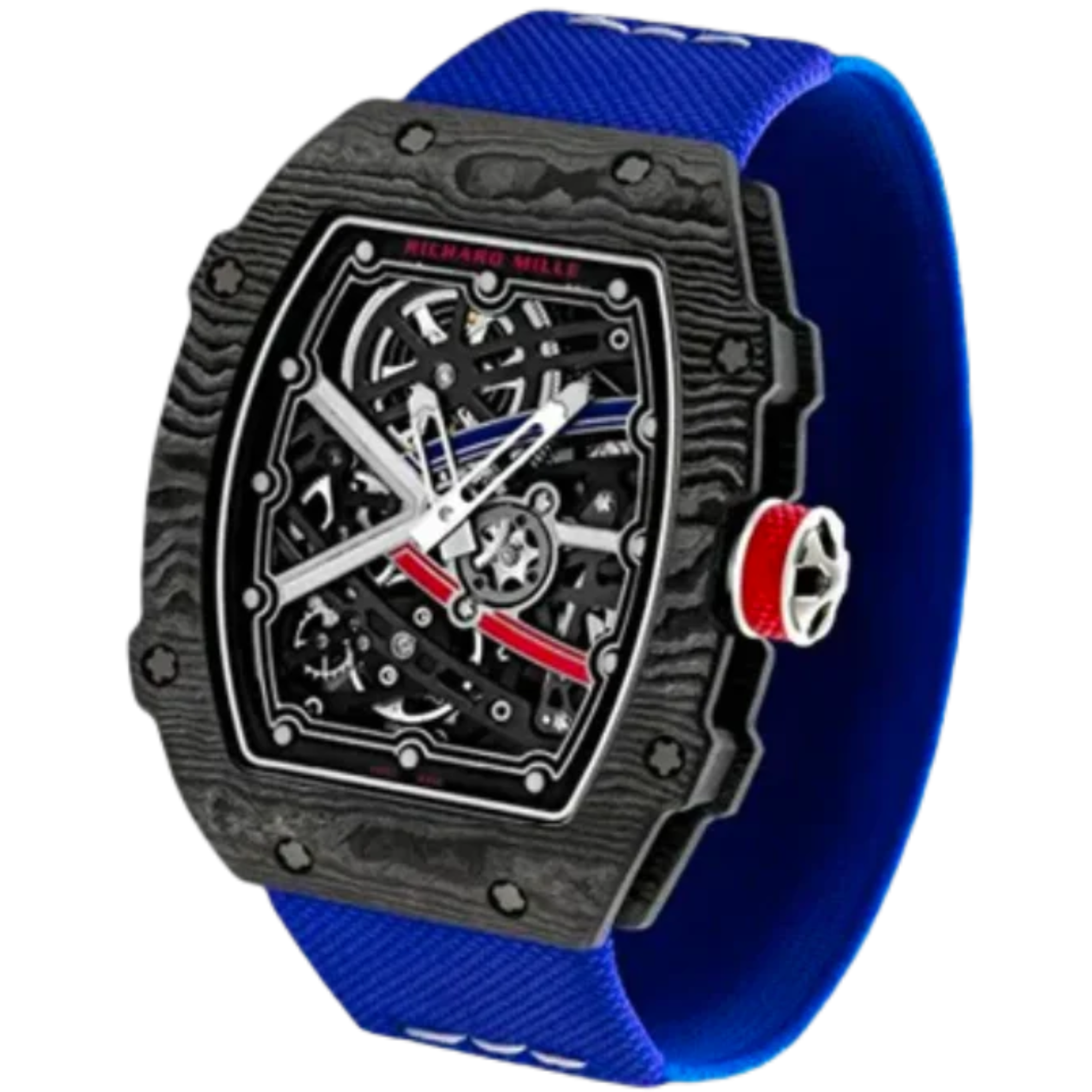 RM 67-02 Sebastian Ogier Automatic Textile Blue Strap Carbon Case