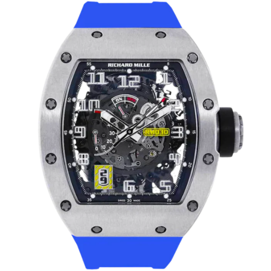 Richard Mille RM030 Titanium luxury watch at 1Luxury Miami