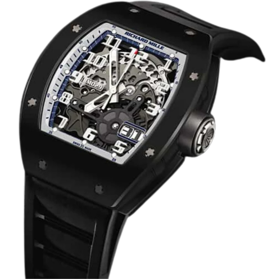 Richard Mille RM 029 Ceramic Diamond-Set Rubber Strap luxury watch at 1Luxury Miami