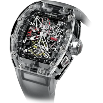 RM 056 Tourbillon Chronograph Sapphire Rubber Strap Sapphire Case