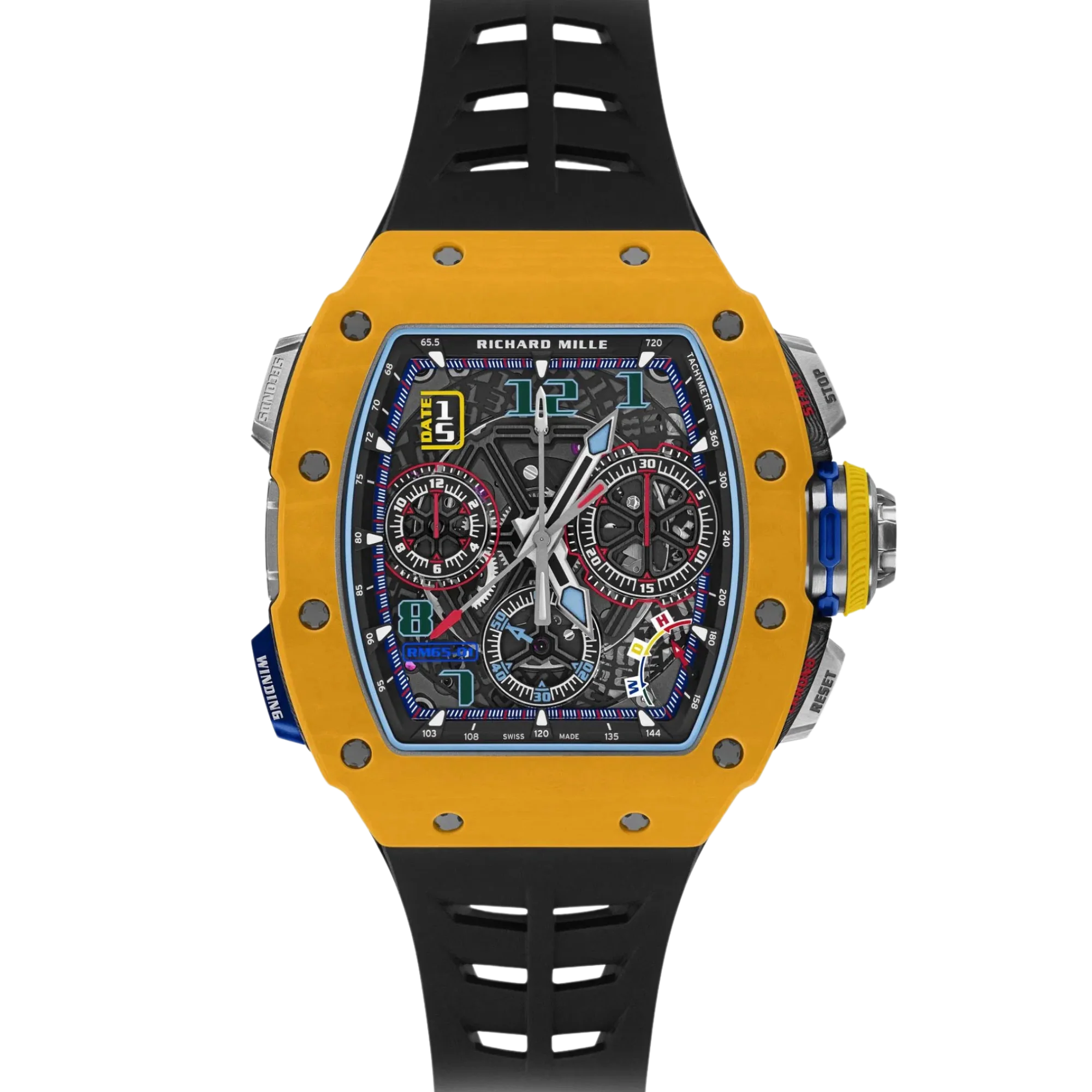 Richard Mille RM 65-01 Dark Yellow Quartz Split Second Chronograph