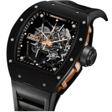 RM 035 Black Toro Manual Winding Black Rubber Strap Ceramic Case