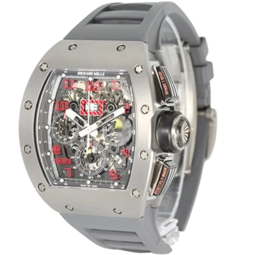 RM 011 Felipe Massa Titanium Sandblast Rubber Strap Titanium Case