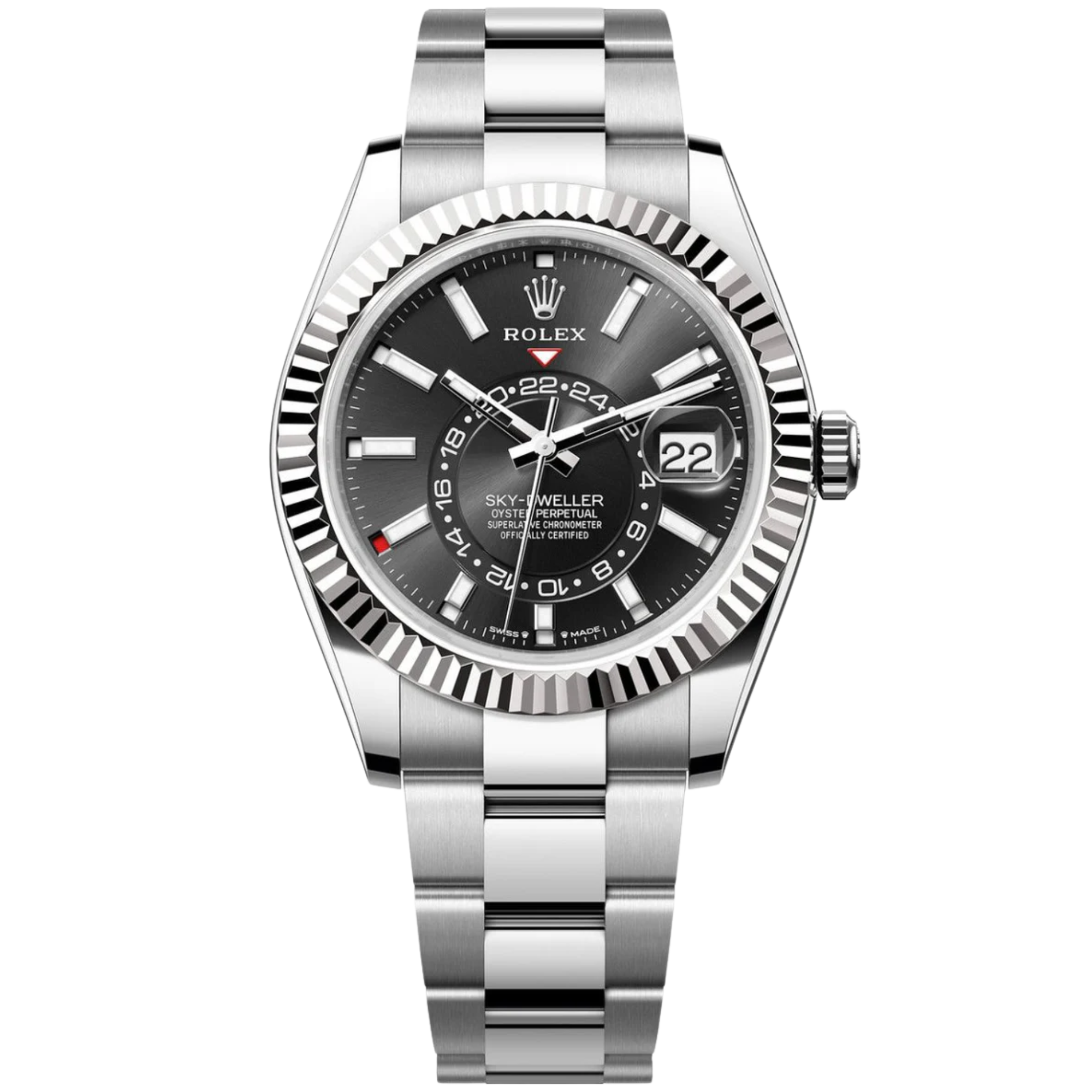 Rolex Skydweller Ref. 336934 Stainless Steel Black Dial on Oyster
