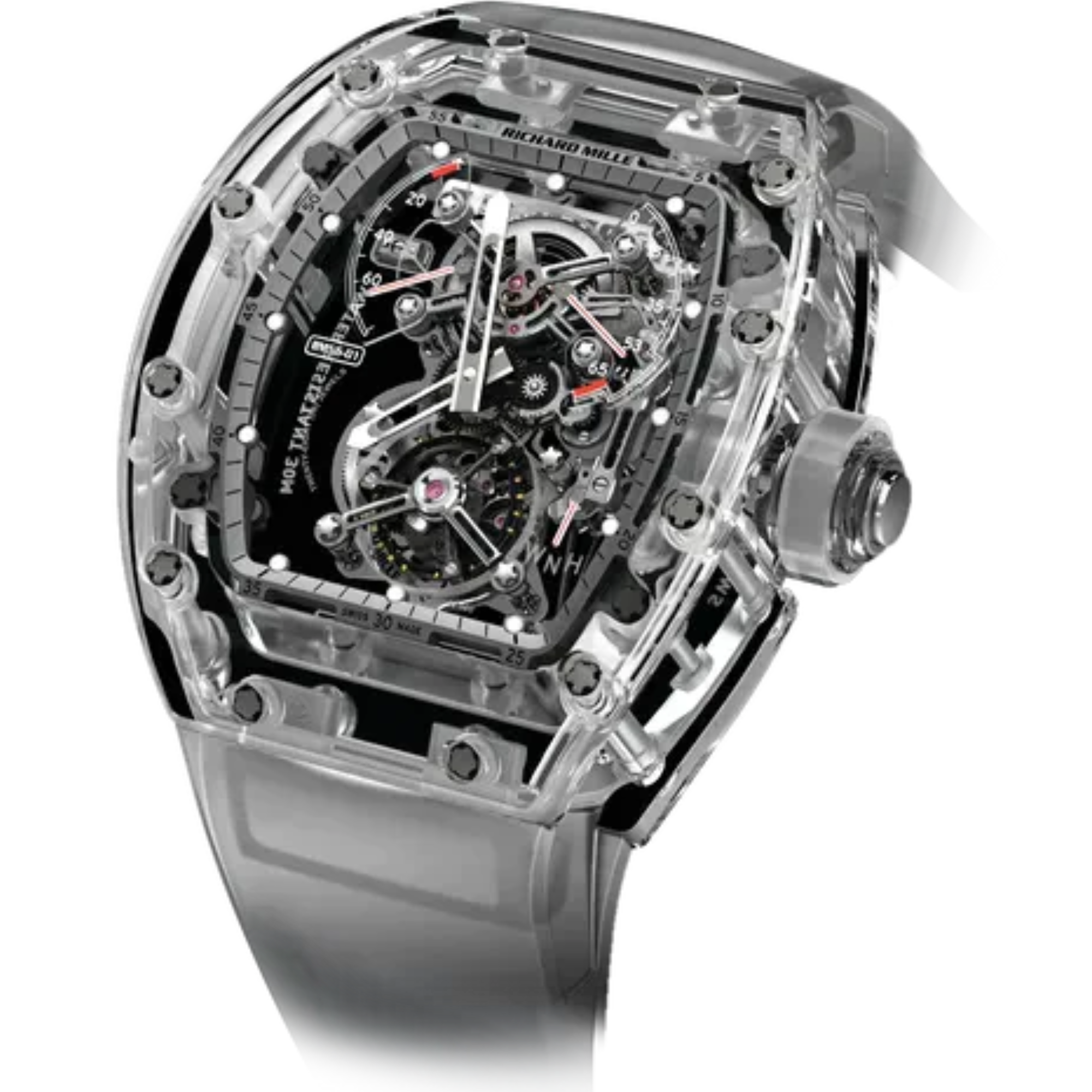 RM 56-01 Tourbillon Sapphire Rubber Strap Sapphire Case