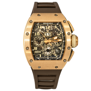 Richard Mille 	RM011 "Ivory" Full Rose Gold Chronograph