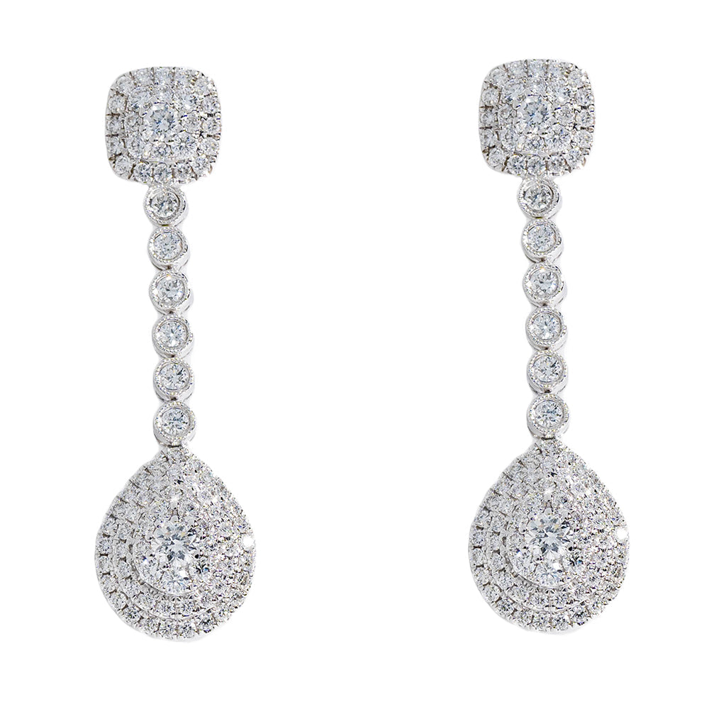 Hanging Earrings With Diamonds