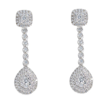Hanging Earrings With Diamonds