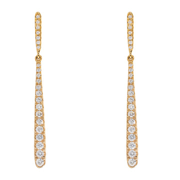 Drop Hanging Diamond Earrings