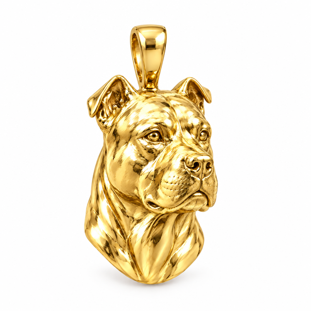 American Staffordshire Terrier — pendant design render