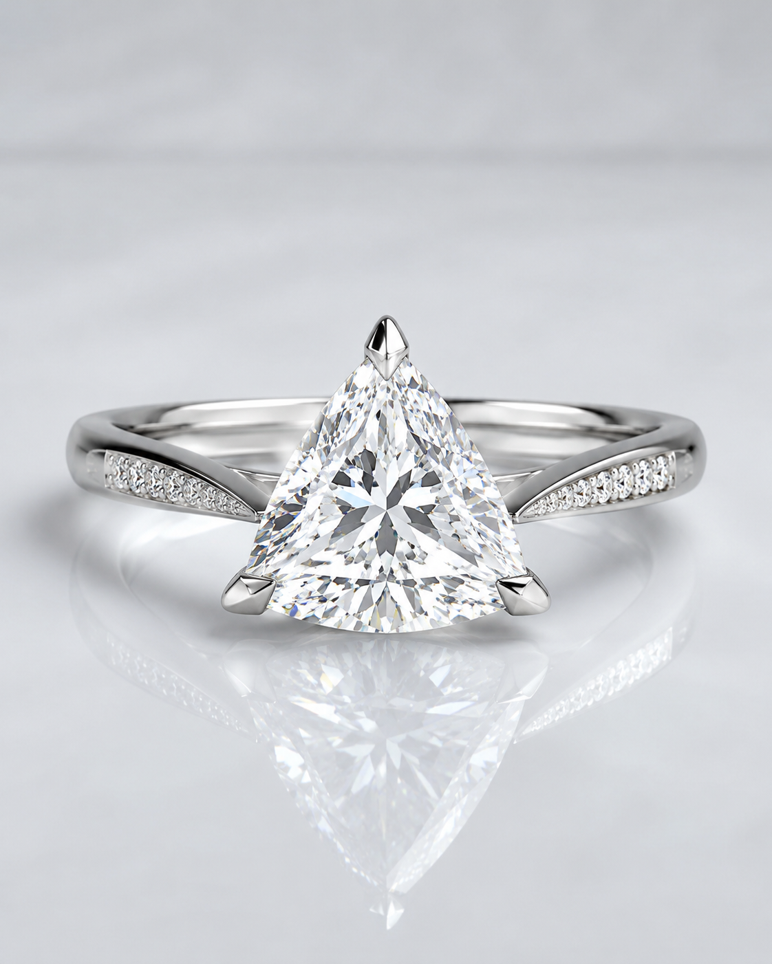 Model 20 Trillion Modern Pavé lab-grown diamond engagement ring design