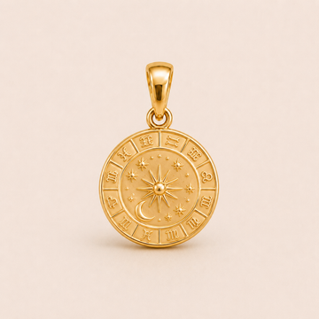 Mini Cameo Silhouette Pendant in yellow gold — 1Luxury Miami design rendering